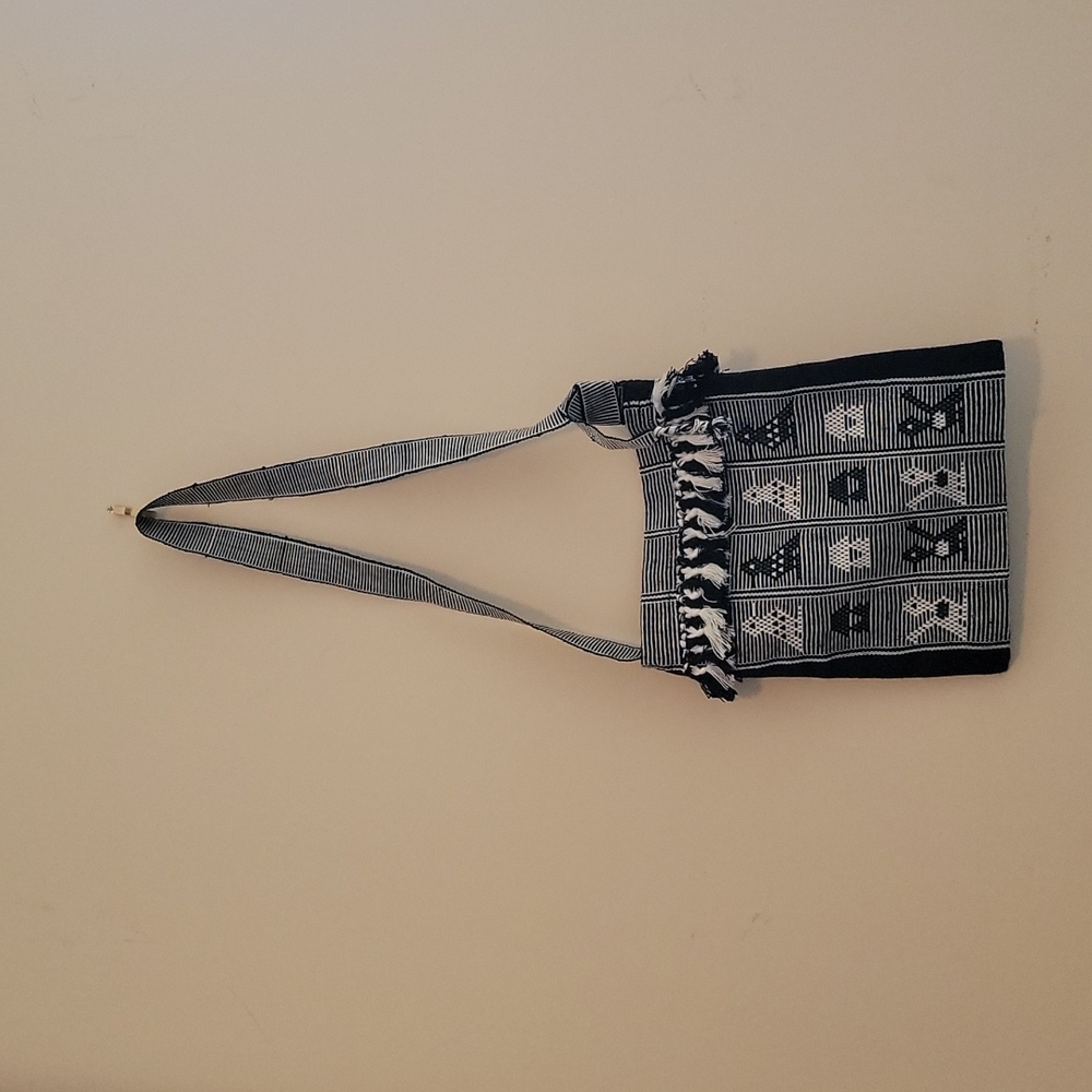 Black and white purse from Latin America